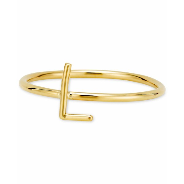 サラクロエ レディース リング アクセサリー Amelia Initial Monogram Ring in 14k Gold L