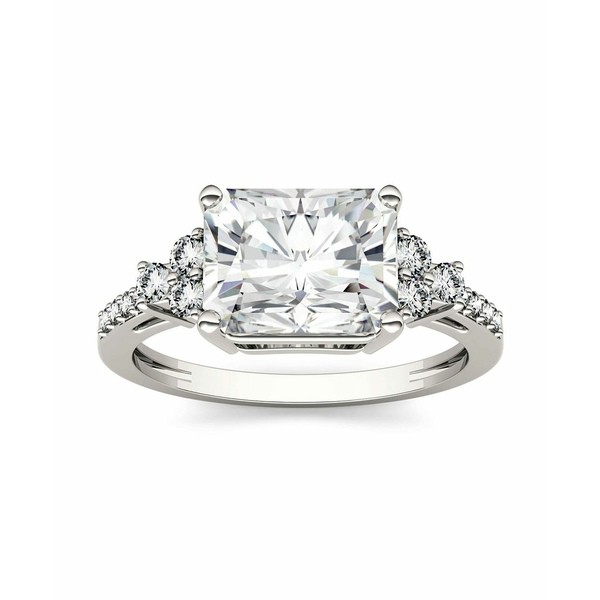 チャールズ アンド コルバード レディース リング アクセサリー Moissanite Radiant Cut Engagement Ring 2-9/10 ct. t.w. Diamond Equiv