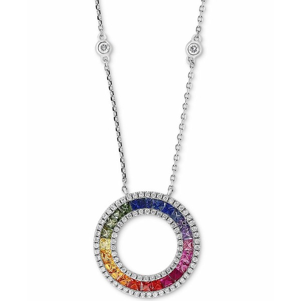 エフィー コレクション レディース ネックレス・チョーカー・ペンダントトップ アクセサリー EFFY® Multi-Sapphire (1-5/8 ct. t.w.)