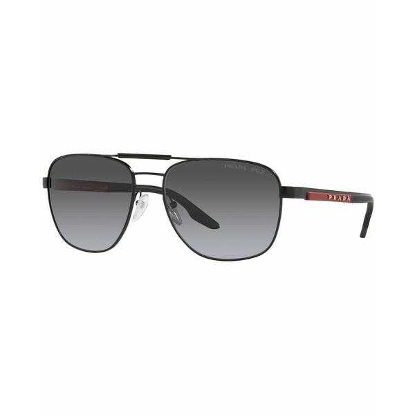 プラダ メンズ サングラス・アイウェア アクセサリー Men's Polarized Sunglasses, PS 53XS 60 MATTE BLACK/POLAR GREY GRADIENT