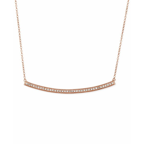 ルヴァン レディース ネックレス・チョーカー・ペンダントトップ アクセサリー Nude Diamond Curved Bar 18" Statement Necklace (1/3 ct