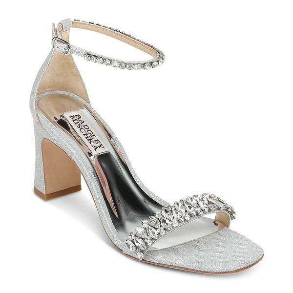 バッジェリーミシュカ レディース ワンピース トップス Harriet Ankle-Strap Dress Sandals Silver Metallic