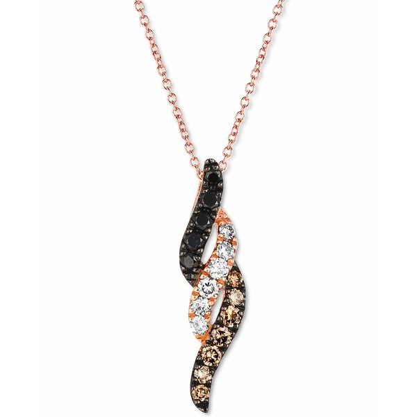 ルヴァン レディース ネックレス・チョーカー・ペンダントトップ アクセサリー Multicolor Diamond 18" Pendant Necklace (1/3 ct. t.w.)