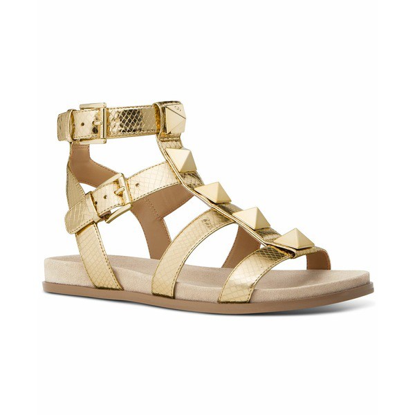 マイケルコース レディース サンダル シューズ Women's Wren Gladiator Studded Sandals Pale Gold