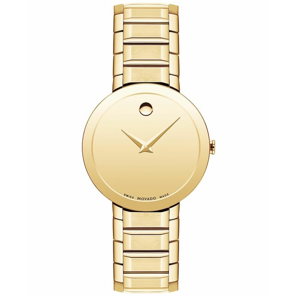 モバド レディース 腕時計 アクセサリー Women's Swiss Sapphire Gold PVD Bracelet Watch 28mm Gold