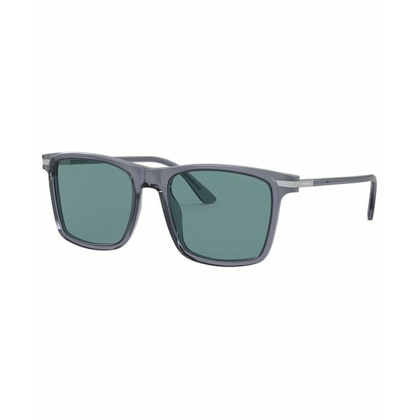 プラダ メンズ サングラス・アイウェア アクセサリー Men's Polarized Sunglasses, 0PR 19XS GREY/POLAR GREEN