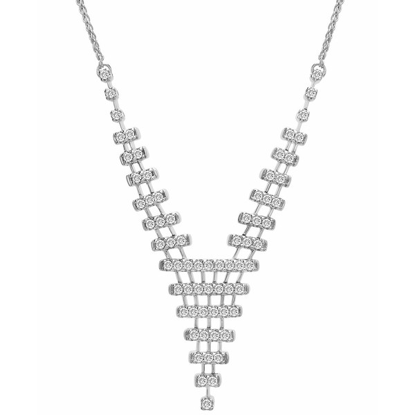 ラップド イン ラブ レディース ネックレス・チョーカー・ペンダントトップ アクセサリー Diamond V Statement Necklace (1 ct. t.w.) in