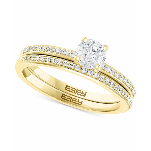 エフィー コレクション レディース リング アクセサリー EFFY® Diamond Bridal Set (5/8 ct. t.w.) in 14k White or Yellow Gold Yel