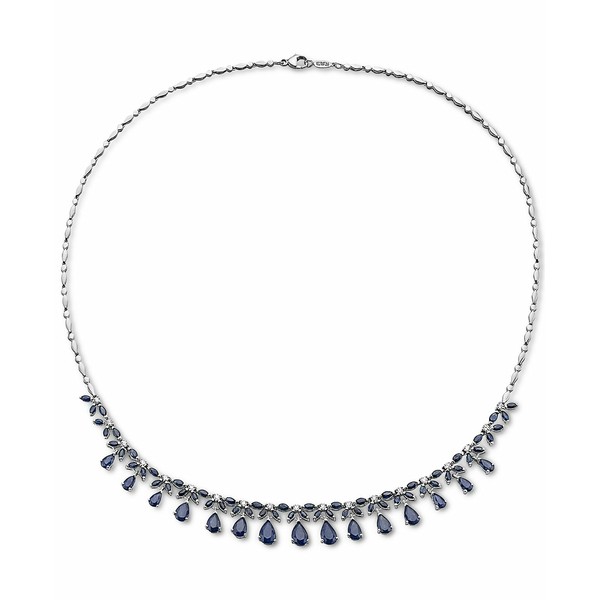 エフィー コレクション レディース ネックレス・チョーカー・ペンダントトップ アクセサリー EFFY® Sapphire (11-1/8 ct. t.w.) & Di