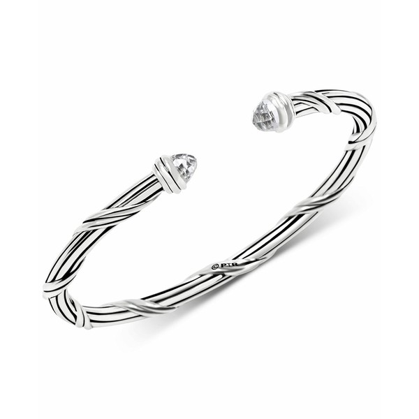 ピーター・トーマス・ロス レディース ブレスレット・バングル・アンクレット アクセサリー White Topaz Cuff Bracelet (2-3/4 ct. t.w.)