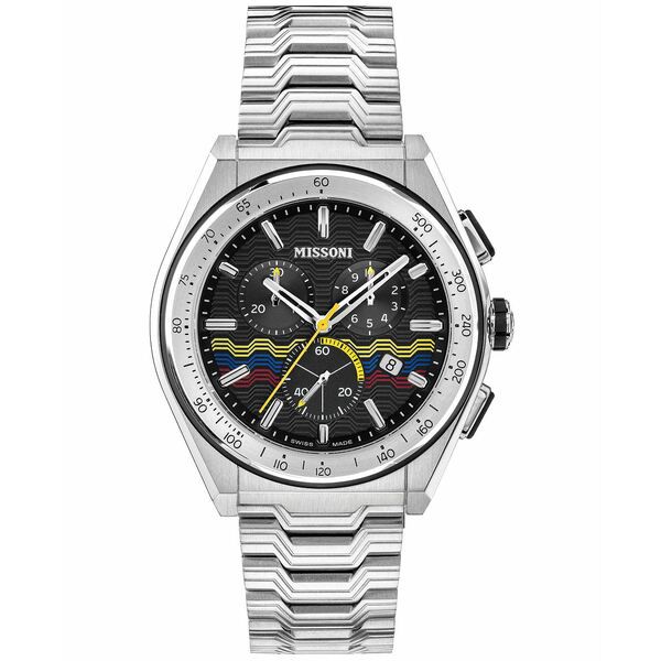 ミッソーニ メンズ 腕時計 アクセサリー Men's Swiss Chronograph M331 Stainless Steel Bracelet Watch 45mm Stainless Steel