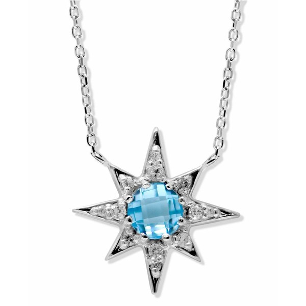 アンジー レディース ネックレス・チョーカー・ペンダントトップ アクセサリー Aztec Mini Starburst Necklace Silver, Blue