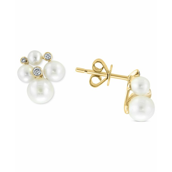 エフィー コレクション レディース ピアス＆イヤリング アクセサリー EFFY® Cultured Freshwater Pearl (3-5mm) & Diamond (1/10 ct.