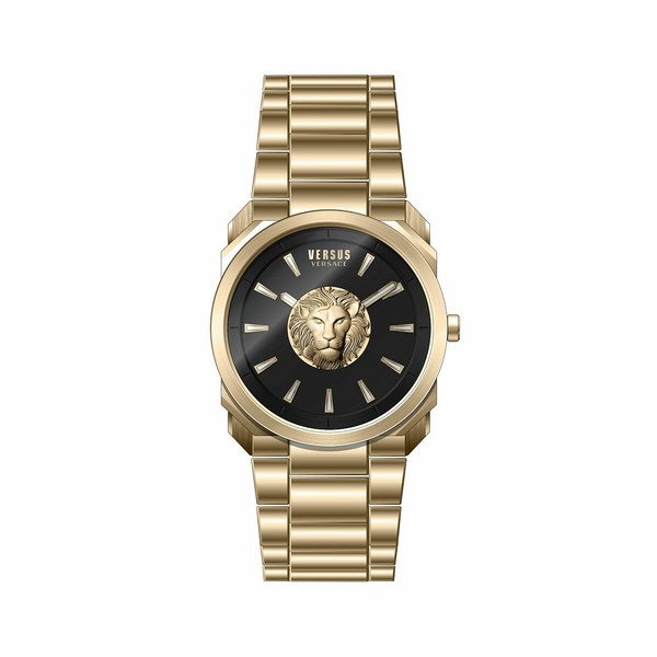 ヴェルサス ヴェルサーチ メンズ 腕時計 アクセサリー Versus by Versace Men's 902 Gold-tone Stainless Steel Bracelet Watch 40mm Gol