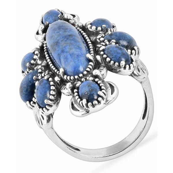 アメリカンウェスト レディース リング アクセサリー Bold Gemstone Cluster Ring Denim Lapis