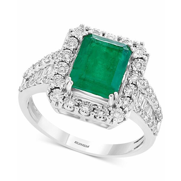 エフィー コレクション レディース リング アクセサリー Brasilica by EFFY® Emerald (2-1/5 ct. t.w.) & Diamond (1/2 ct. t.w.) Ri