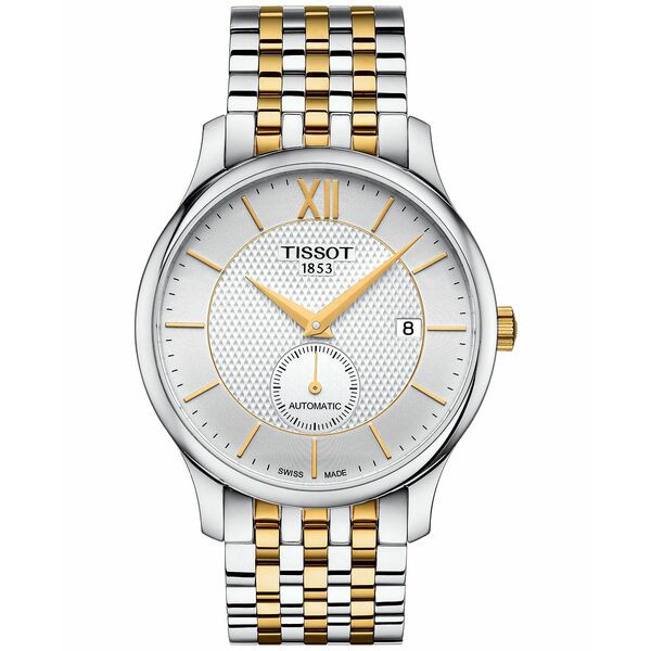 ティソット メンズ 腕時計 アクセサリー Men's Swiss Automatic Tradition Two-Tone Stainless Steel Bracelet Watch 40mm No Color