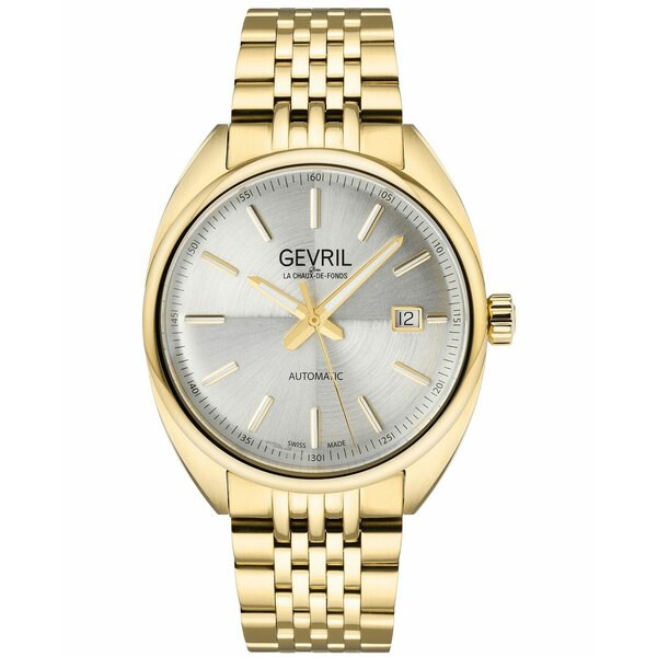 ジェビル メンズ 腕時計 アクセサリー Men's Five Points Swiss Automatic Ion Plating Gold-Tone Stainless Steel Bracelet Watch 47.5m