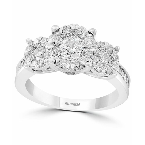 エフィー コレクション レディース リング アクセサリー EFFY® Diamond Triple Halo Ring (1-7/8 ct. t.w.) in 14k White Gold White