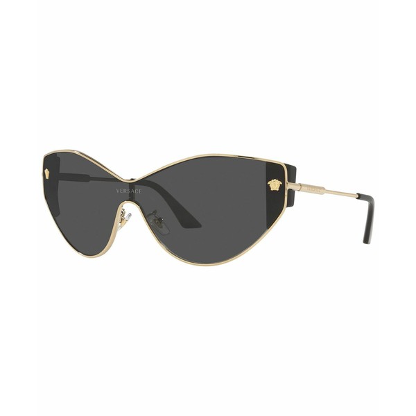 ヴェルサーチ レディース サングラス＆アイウェア アクセサリー Women's Sunglasses, VE2239 47 Gold-Tone