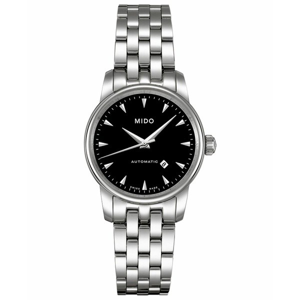 ミド レディース 腕時計 アクセサリー Women's Swiss Automatic Baroncelli Stainless Steel Bracelet Watch 29mm Stainless Steel