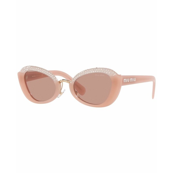 ミュウミュウ レディース サングラス＆アイウェア アクセサリー Women's Sunglasses, MU 05WS 53 Dark Pink Opal