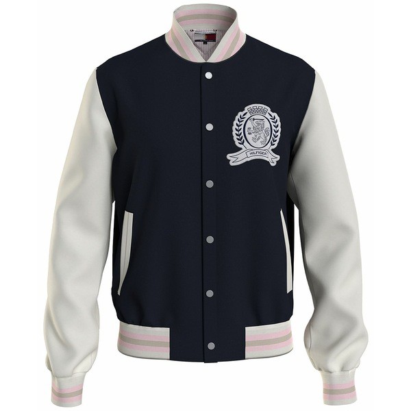 トミー ヒルフィガー メンズ ジャケット＆ブルゾン アウター Men's THL NP Varsity Jacket Desert Sky