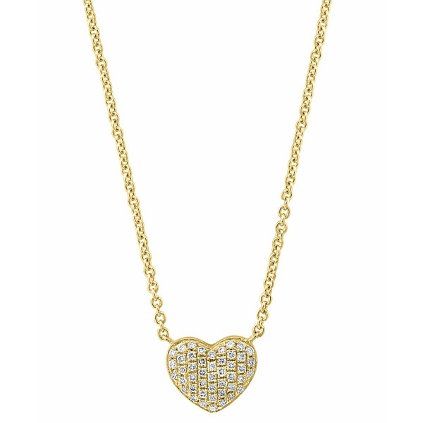 エフィー コレクション レディース ネックレス・チョーカー・ペンダントトップ アクセサリー EFFY® Diamond Pavé Heart 18" P