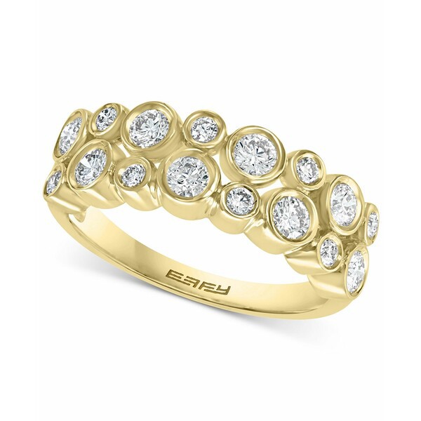 エフィー コレクション レディース リング アクセサリー EFFY® Diamond Bezel Cluster Ring (3/4 ct. t.w.) in 14k Gold Yellow Gold