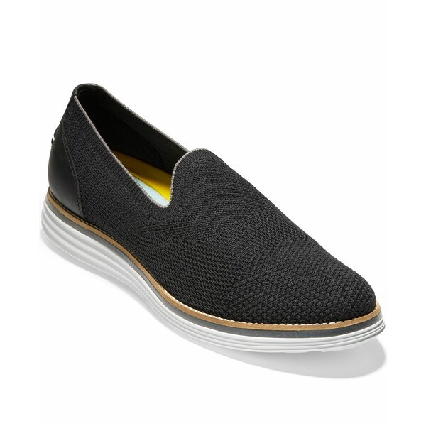 コールハーン レディース スニーカー シューズ Women's OriginalGrand Cloudfeel Meridan Loafers Black Knit