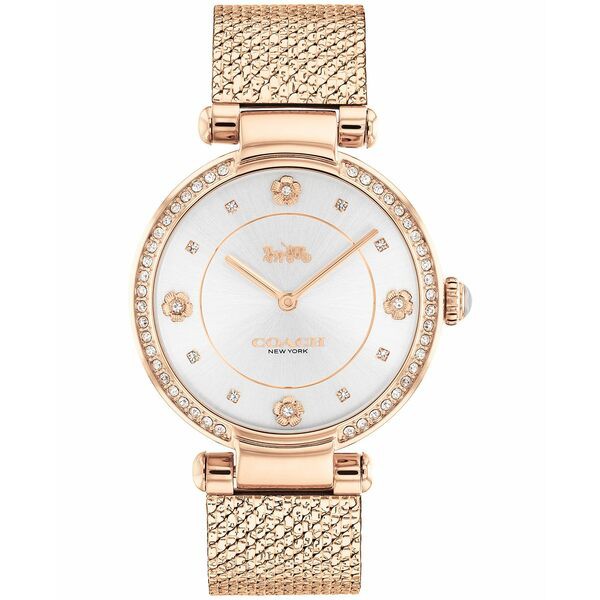 コーチ レディース 腕時計 アクセサリー Women's Cary Rose Gold-tone Mesh Bracelet Watch 34mm Rose Gold