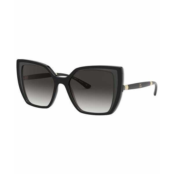 ドルチェ＆ガッバーナ レディース サングラス＆アイウェア アクセサリー Sunglasses, 0DG6138 BLACK ON TRANSPARENT GREY/GREY GRADIENT