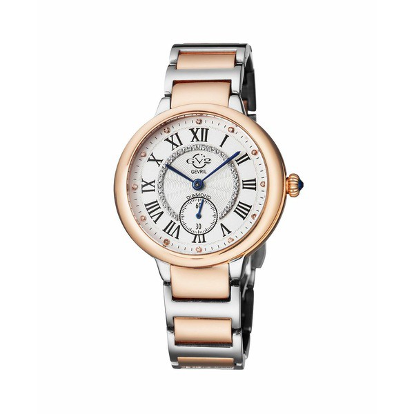 ジェビル レディース 腕時計 アクセサリー GV2 Women's Rome Two-Tone Stainless Steel and Ion Plating Swiss Quartz Bracelet Watch 36