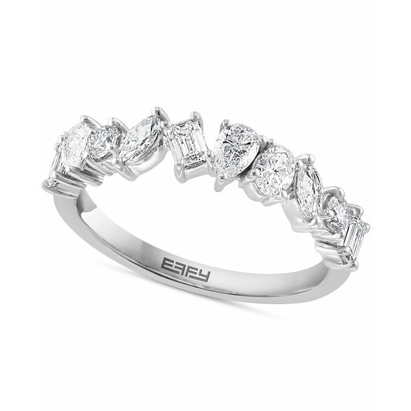 エフィー コレクション レディース リング アクセサリー EFFY® Diamond Multi-Cut Band (7/8 ct. t.w.) in 14k White Gold White Gol