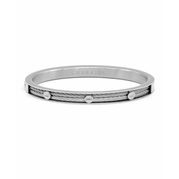 シャリオール メンズ ブレスレット・バングル・アンクレット アクセサリー Men's Forever Eternity Stainless Steel Bangle Stainless St