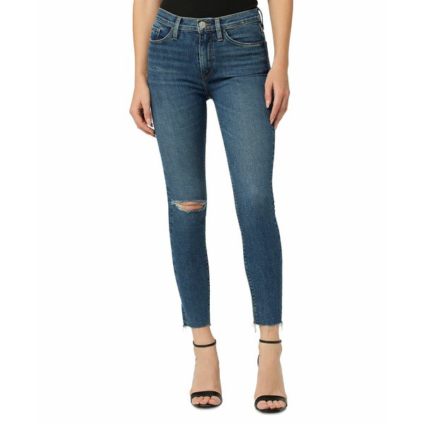 ハドソンジーンズ レディース デニムパンツ ボトムス Women's Barbara Distressed High-Rise Super Skinny Jeans Halo