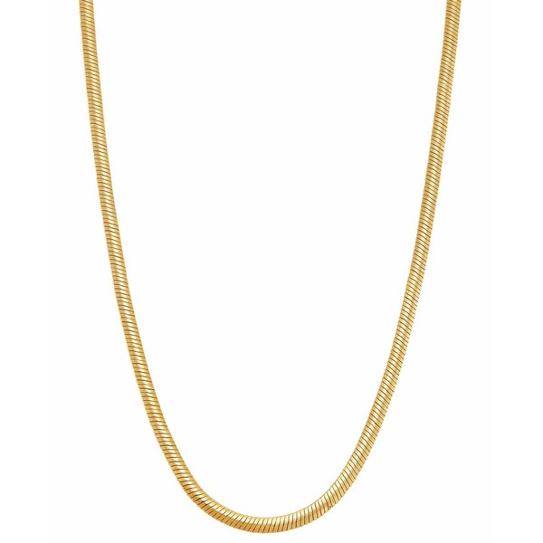 イタリアン ゴールド レディース ネックレス・チョーカー・ペンダントトップ アクセサリー Snake Link 18" Chain Necklace in 10k Gold G