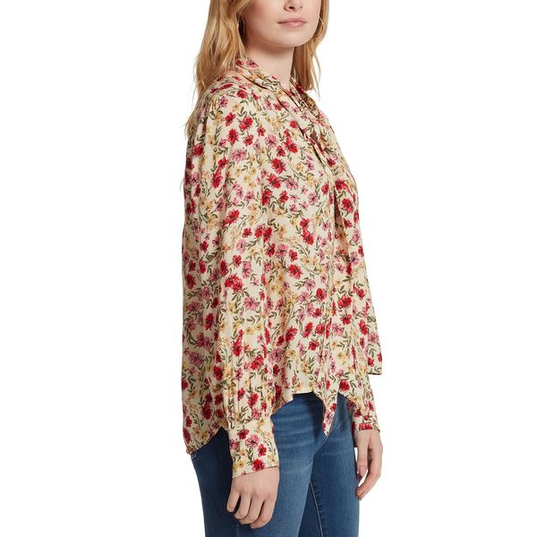 お得超歓迎 ジェシカシンプソン Dazed Printed Tie-Neck Top Gardeniaの通販はau PAY マーケット - asty|商品ロットナンバー:496070184 レディース カットソー トップス 大得価豊富な