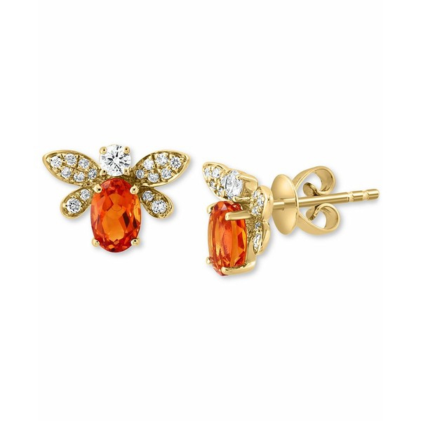 エフィー コレクション レディース ピアス＆イヤリング アクセサリー EFFY® Citrine (7/8 ct. t.w.) & Diamond (1/4 ct. t.w.) Bee S