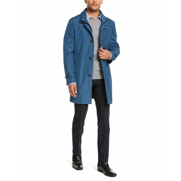 カルバンクライン メンズ ジャケット＆ブルゾン アウター Men's Munson Slim-Fit Modern Raincoat Blue