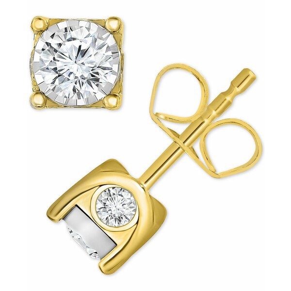 トゥルーミラクル レディース ピアス＆イヤリング アクセサリー Diamond Stud Earrings (5/8 ct. t.w.) in 14k Gold or White Gold Yello