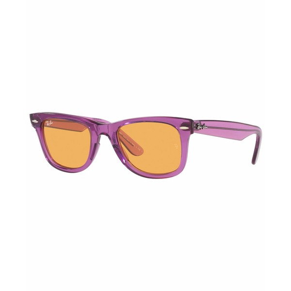 レイバン レディース サングラス＆アイウェア アクセサリー Unisex Sunglasses, RB2140 WAYFARER 50 Transparent Violet