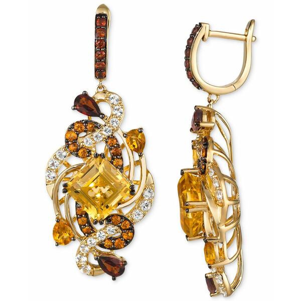 ルヴァン レディース ピアス＆イヤリング アクセサリー Multi-Gemstone Cluster Drop Earrings (7-1/2 ct. t.w.) in 14k Gold Yellow Gol