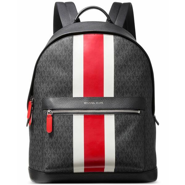 マイケルコース メンズ バックパック・リュックサック バッグ Mason Varsity Stripe Backpack Bright Red