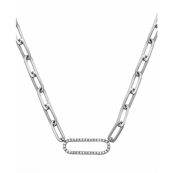 エフィー コレクション レディース ネックレス・チョーカー・ペンダントトップ アクセサリー EFFY® Diamond Oval Link Paperclip 18"