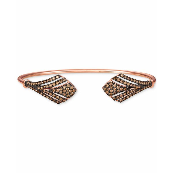 ルヴァン レディース ブレスレット・バングル・アンクレット アクセサリー Chocolate Diamond Cuff Bangle Bracelet (1-1/2 ct. t.w.) in