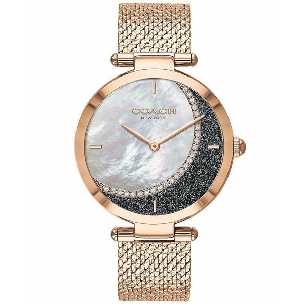 コーチ レディース 腕時計 アクセサリー Women's Park Rose Gold-Tone Mesh Bracelet Watch 34mm Rose Gold