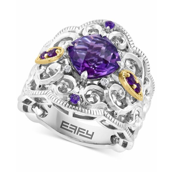 エフィー コレクション レディース リング アクセサリー EFFY® Amethyst (2-7/8 ct. t.w.) & White Sapphire (1/20 ct. t.w.) Filigr