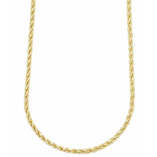 イタリアン ゴールド レディース ネックレス・チョーカー・ペンダントトップ アクセサリー 14k Gold Necklace, 30" Twist Rope Polished