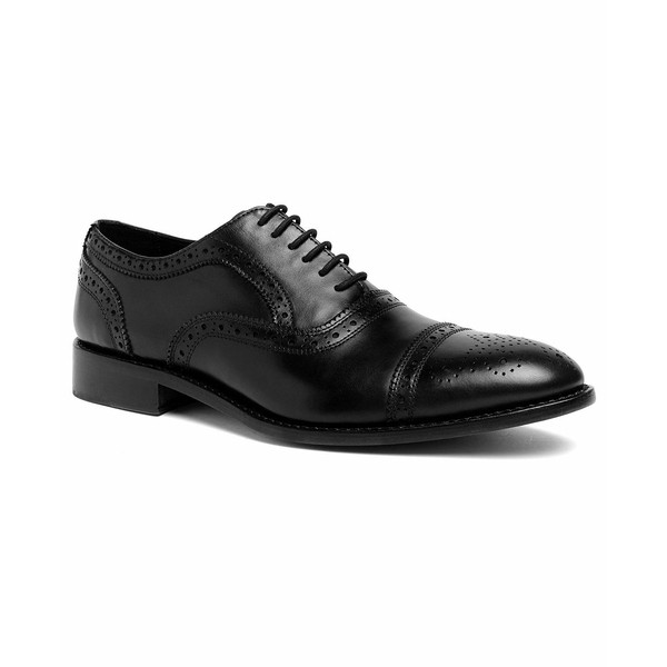 アンソニー ヴィア メンズ ドレスシューズ シューズ Men's Ford Brogue Wingtip Oxford Goodyear Dress Shoes Black